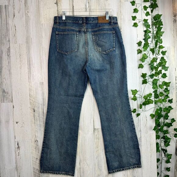 Ralph Lauren boho Distressed Patch Petite 10 Jeans - Picture 6 of 12
